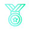 Ícono de una medalla Ícono de una medalla