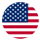 Ícono bandera de Estados Unidos | Idioma inglés