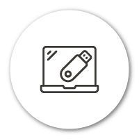 icono de computadora y usb | programa | software | Payroll Process Outsourcing (PPO) icono de computadora y usb | programa | software | Payroll Process Outsourcing (PPO)